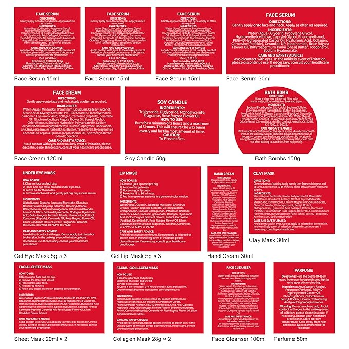 33 Pcs Mother's Day Gifts, Home Spa Kit, Hydrating Skin Care Set, Self Care - Image 9