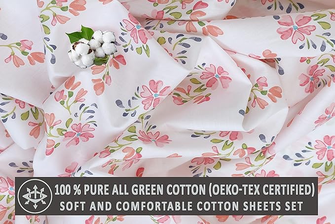 RUVANTI 100% Cotton Sheets – Full Size Percale Bedding, Cooling & Breathable - Image 6