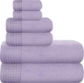GLAMBURG 100% Cotton Ultra Soft 6 Pack Towel Set, Contains 2 Bath Towels 28x55 by GLAMBURG