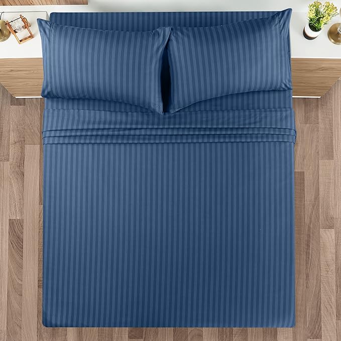Utopia Bedding Queen Sheet Set, Soft Microfiber 4 Piece Bed Sheets - Image 2