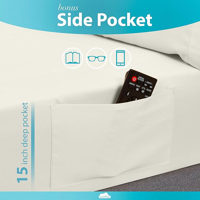 DREAMCARE Fitted Sheet Queen Size - Image 3