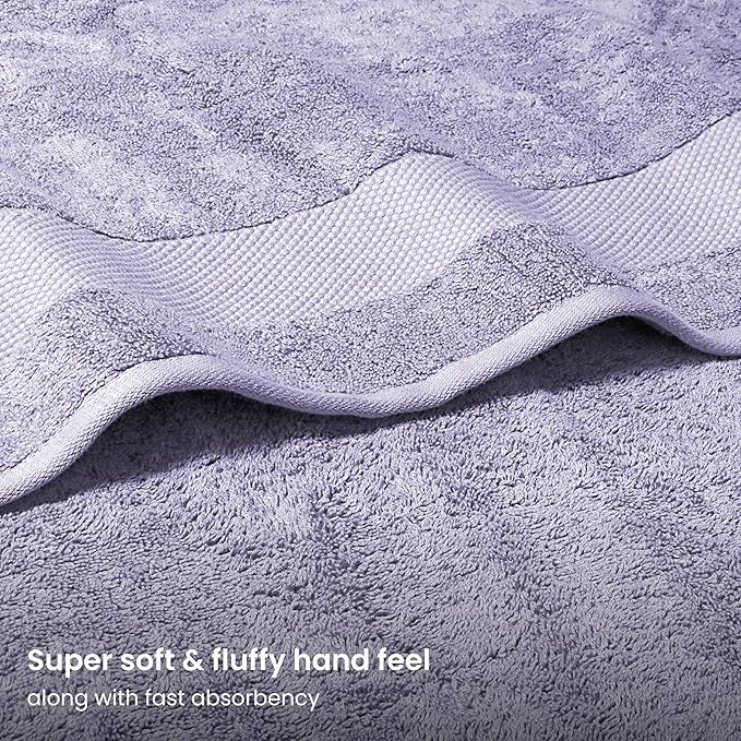 BIOWEAVES 100% Organic Cotton Bath Towel Set | 700 GSM Plush 6-Piece Premium - Image 3