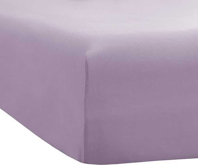 Sfoothome Full Lavender Fitted Sheet Only, Wrinkle Free - Image 3