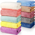 Mixweer 10 Pieces Bath Towel Set, Microfiber Coral Velvet Highly Absorbent by Mixweer