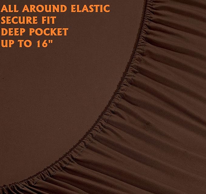 Elegant Comfort Luxury Soft Bed Sheets 1500 Premium Hotel Quality Microfiber - Image 4
