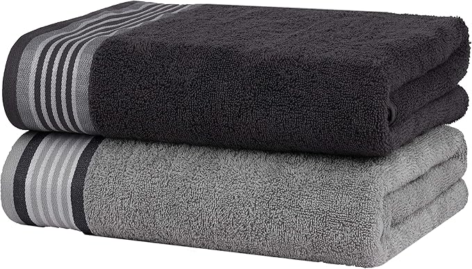 CASA COPENHAGEN He & She 4Pcs 100% Egyptian Cotton Large Designer Towels Gift - Image 3