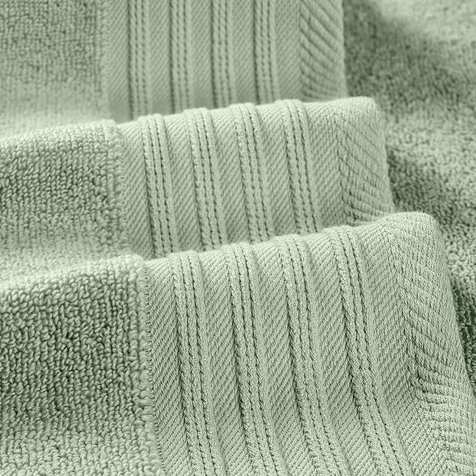 Modern Threads 6 Piece Cotton Bath Towel Set – Ultra Soft 550 GSM Towels – - Image 3