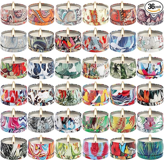 WPONSZU Set 36Pack Scented Candles, Candvent Calendar 2025, Gifts Soy Wax by WPONSZU