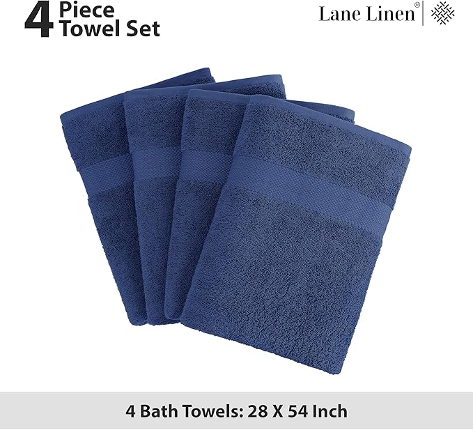 LANE LINEN Bath Towels 4 Pack - Image 5