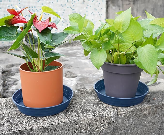 LWALRS Plant Saucer 14 Inch 4 Pack 6 8 10 12 14 16 18 20 25, Plastic Plant Trays - Image 3