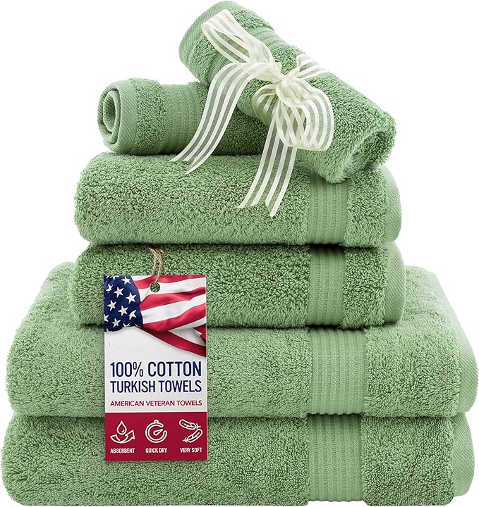 American Veteran Towel, 6 Piece Towel Set by AmericanVeteranTowel