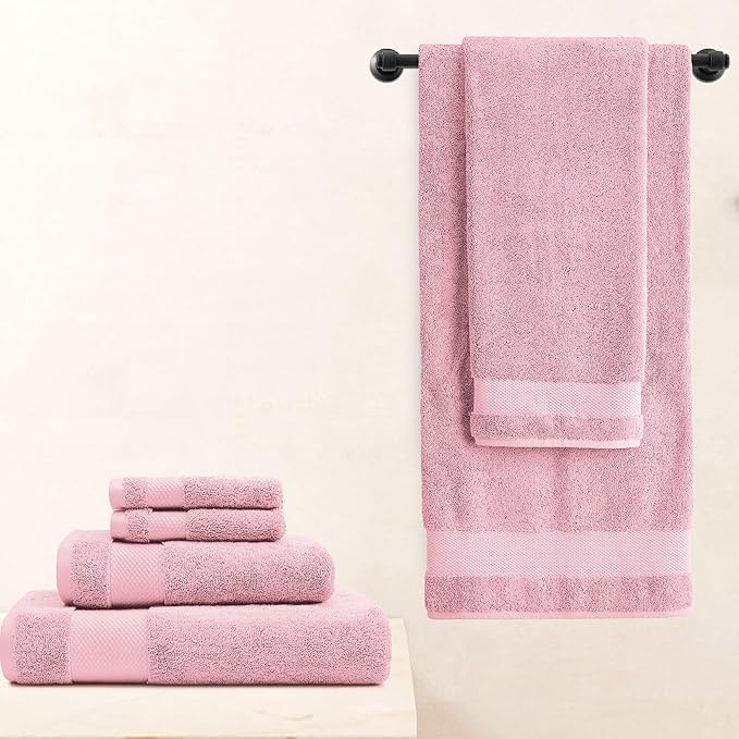 BIOWEAVES 100% Organic Cotton Bath Towel Set | 700 GSM Plush 6-Piece Premium - Image 6