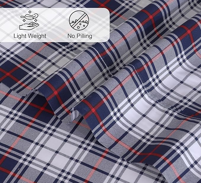 RUVANTI 100% Cotton Sheets – Twin Size Percale Bedding, Cooling & Breathable - Image 4