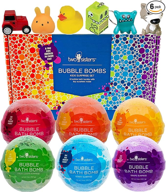 Kids Bath Bombs with Surprise Toys Inside by TwoSisters