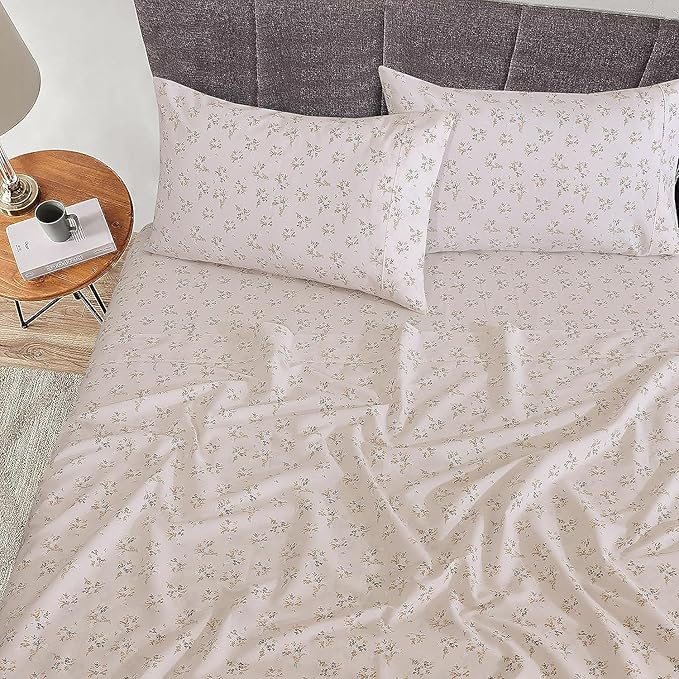 RUVANTI 100% Cotton Sheets – Split King Size Percale Bedding, Cooling & - Image 2