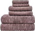 SKL Home CloudSoft 100% Cotton Luxury 6-Piece Towel Set, 600 GSM, Ultra Plush & by SKLHomebySaturdayKnightLtd