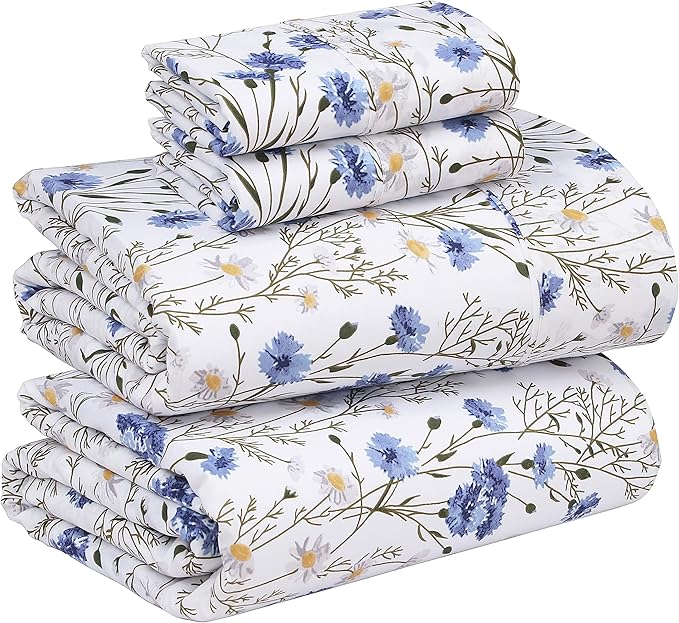 RUVANTI 100% Cotton Sheets – King Size Percale Bedding, Cooling & Breathable by Ruvanti