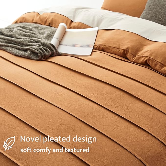 Oli Anderson Pumpkin Brown Duvet Cover King Size - Image 3