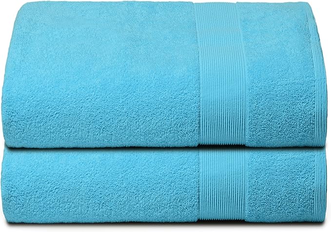 Belizzi Home Premium Cotton Oversized 2 Pack Bath Sheet 35x70-100% Pure Cotton by Unknown
