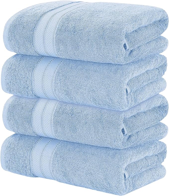Modern Threads 4-Pack SpunLoft Bath Sheet White 35x68 by ModernThreads
