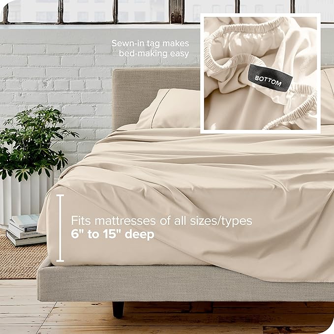 Bare Home Split King Sheet Set - Image 6