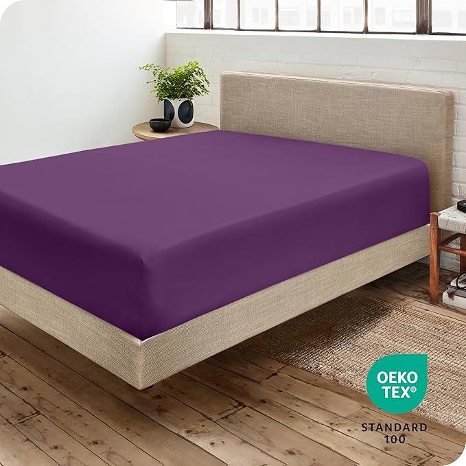 Bare Home Fitted Bottom Sheet Full Size - Image 4