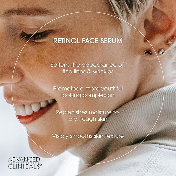 Advanced Clinicals Retinol Body Lotion + Retinol Serum 2PC Skincare Set - Image 7