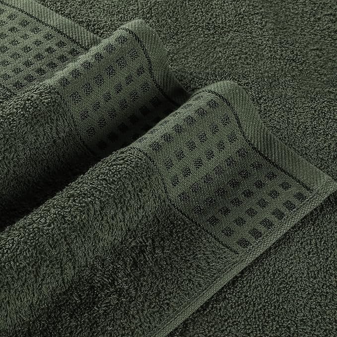 GLAMBURG 100% Cotton Ultra Soft 6 Pack Towel Set, Contains 2 Bath Towels 28x55 - Image 2