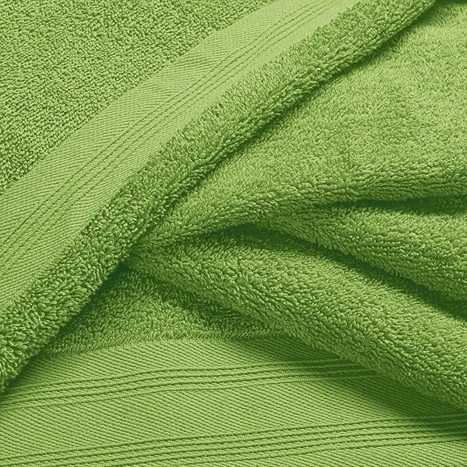 Ultra Soft 6 Pack Cotton Towel Set, Contains 2 Bath Towels 28x55 inch, 2 Hand - Image 2
