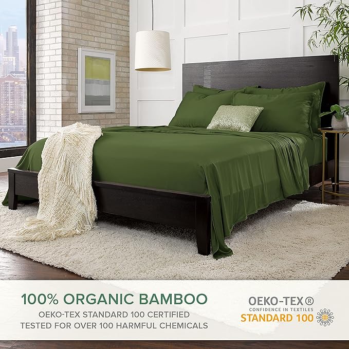 Pure Bamboo California King Sheets, Genuine 100% Organic Viscose Derived from - Image 2