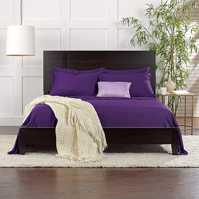 Pure Bamboo King Sheets, Genuine 100% Organic Viscose Derived from Bamboo Bed - Image 7