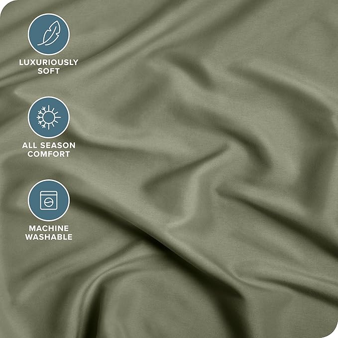 Bare Home Fitted Bottom Sheet Full Size - Image 2