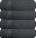 BELZZI Home Ultra Soft 4 Pack Oversized Bath Towel Set 27x54, Cotton Compact by Unknown