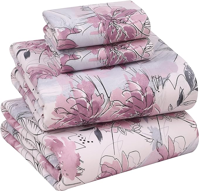 RUVANTI 100% Cotton Sheets – Queen Size Percale Bedding, Cooling & Breathable by Ruvanti