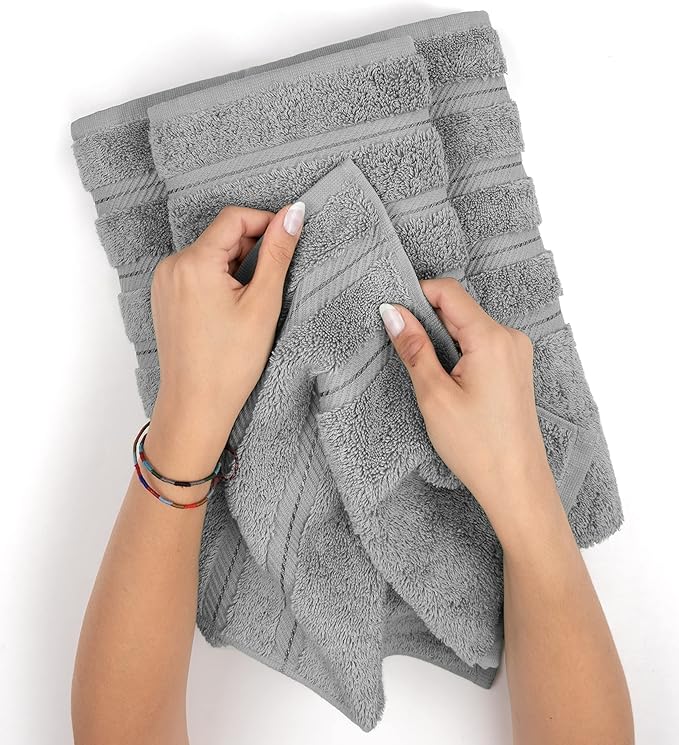 American Soft Linen Luxury 4 Piece Bath Towel Set, 600 GSM 100% Cotton Turkish - Image 5