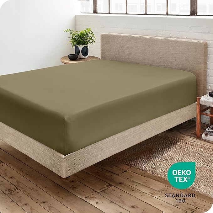 Bare Home Fitted Bottom Sheet Queen Size - Image 4