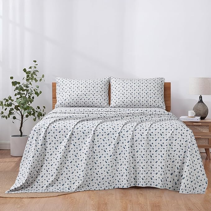 Modern Threads 4-Piece Ultra Soft Microfiber Bed Sheets Set, Wrinkle Free Sheets - Image 3