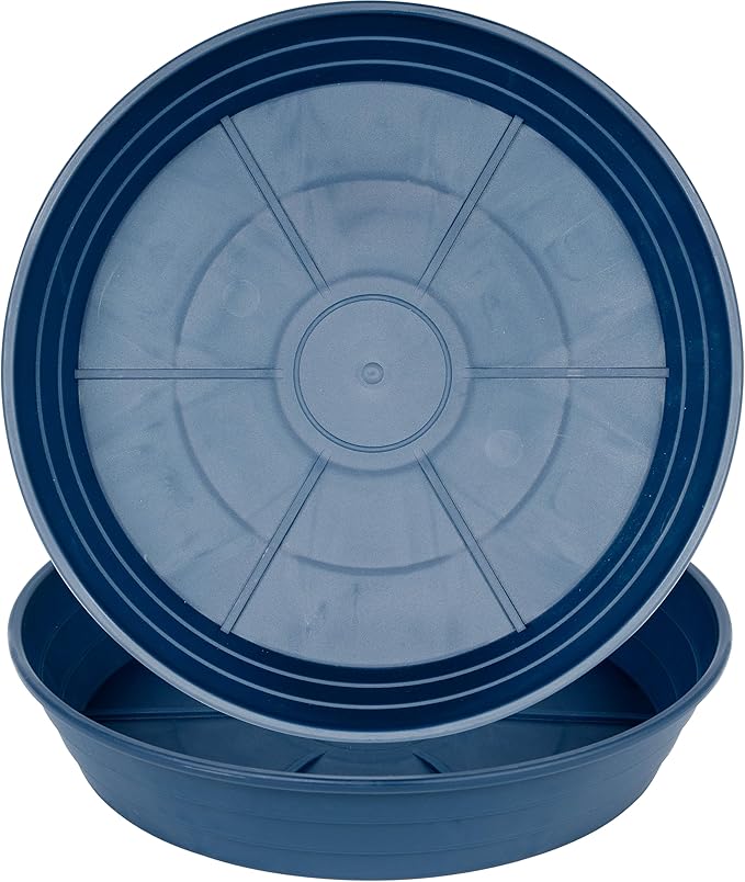 LWALRS Plant Saucer 14 Inch 2 Pack 6 8 10 12 14 16 18 20 25, Plastic Plant Trays by LWALRS