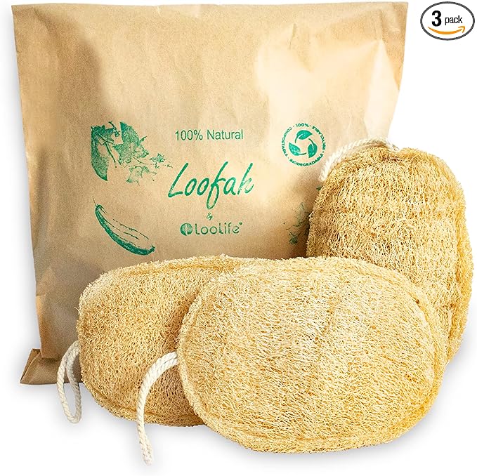 Natural Loofah Exfoliating Sponge by LooLife