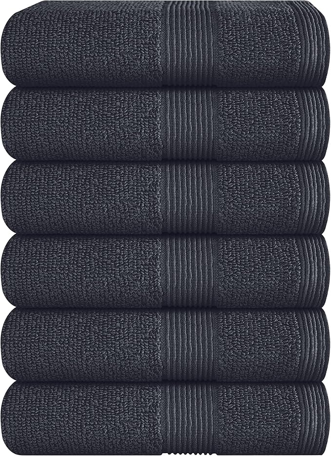 Belizzi Home Ultra Soft 6-Piece Hand Towel Set 16x28-100% Ringspun Cotton by Unknown
