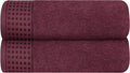 GLAMBURG 100% Cotton 2 Pack Oversized Bath Towel Set 28x55 Inches, Ultra Soft by GLAMBURG