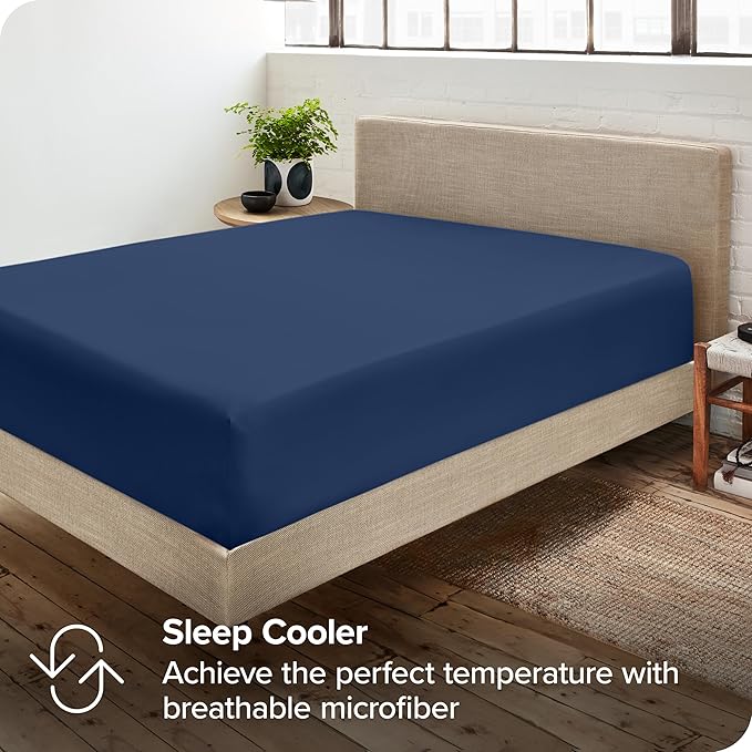 Bare Home 2-Pack Fitted Bottom Sheets Twin XL - Image 6