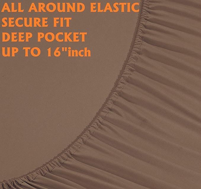 Elegant Comfort Luxury Soft Bed Sheets 1500 Premium Hotel Quality Microfiber - Image 4