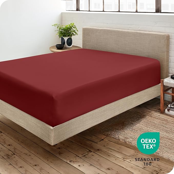 Bare Home Fitted Bottom Sheet Queen Size - Image 4