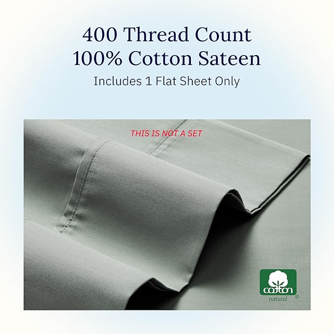 California Design Den Queen Size Flat Sheet Only - Image 5
