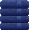 GLAMBURG Premium Cotton 4 Pack Bath Towel Set by GLAMBURG
