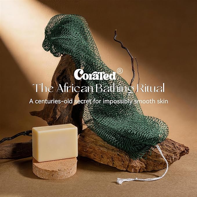 CORATED African Net Sponge Authentic, Shower Loofah Exfoliating Bath Sponge - Image 7