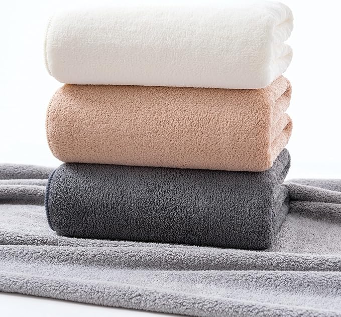 Lumimi Towels 4 Pack Soft Microfiber Bath Towel Set Salon Gym Yoga Travel Very - Image 8