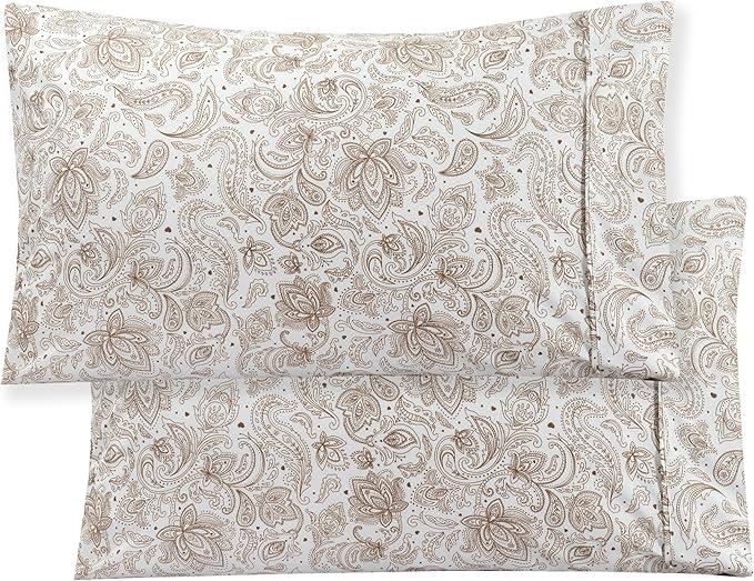Elegant Comfort Luxury Soft Bed Sheets Paisley Pattern - Image 6
