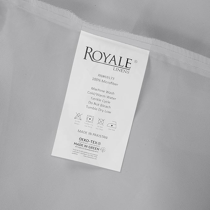 Royale Linens 2 Pack Bulk Flat Sheet Set - Image 9